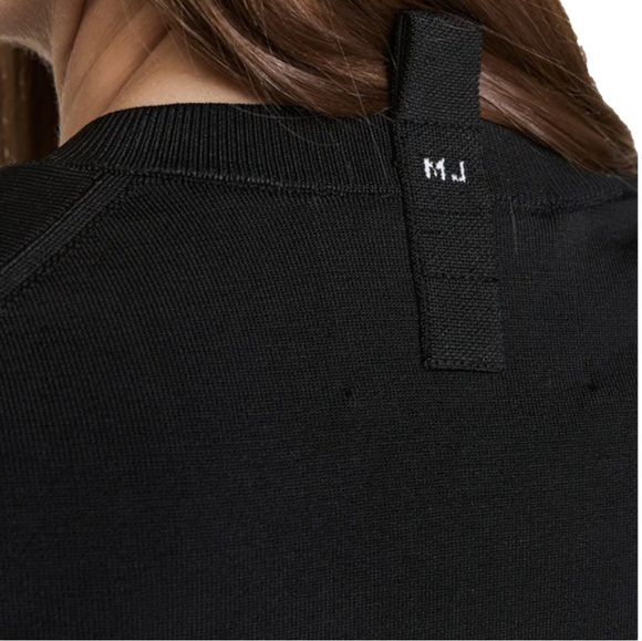 SOLD Marc Jacobs The Cropped Cardigan with Button Placket & Side White Lettering - Picture 10 of 16